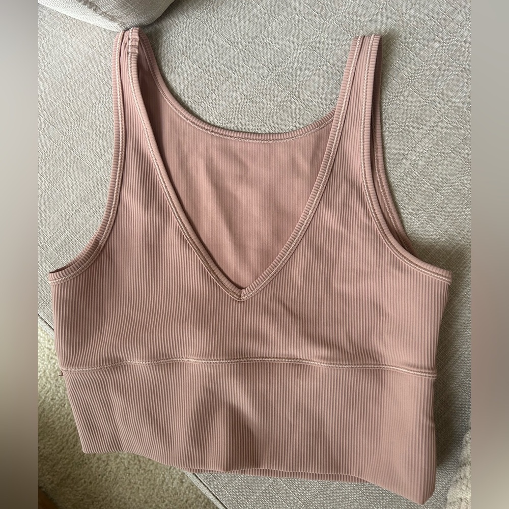 NWOT - Lululemon Pivot Ribbed tank top BLUSH